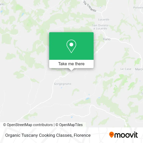 Organic Tuscany Cooking Classes map