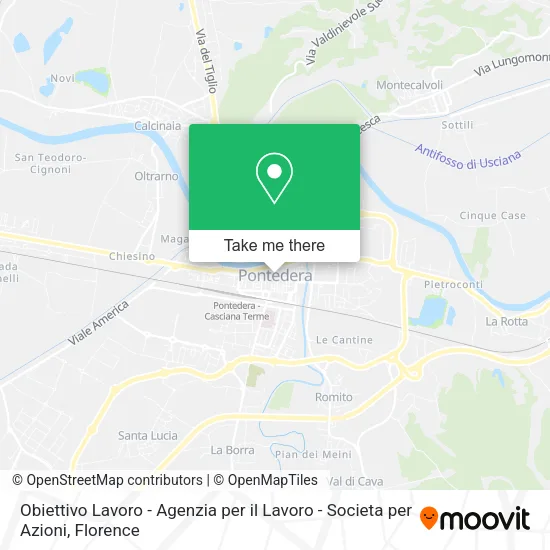 Obiettivo Lavoro - Agenzia per il Lavoro - Societa per Azioni map
