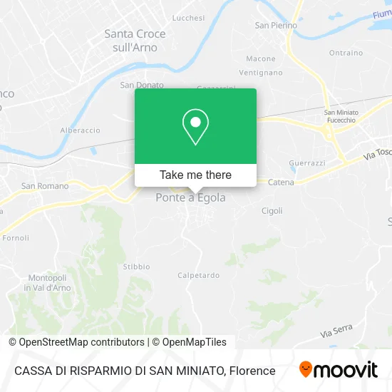 CASSA DI RISPARMIO DI SAN MINIATO map