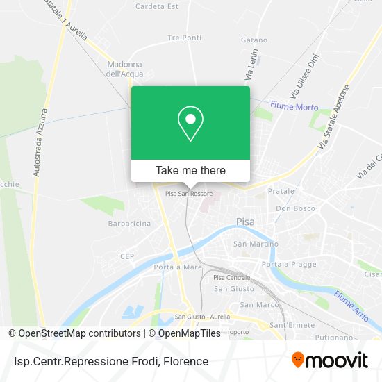 Isp.Centr.Repressione Frodi map