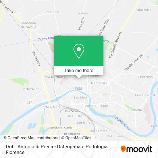 Dott. Antonio di Presa - Osteopatia e Podologia map