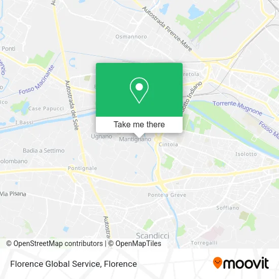 Florence Global Service map