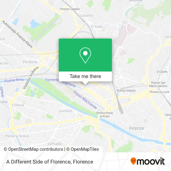 A Different Side of Florence map