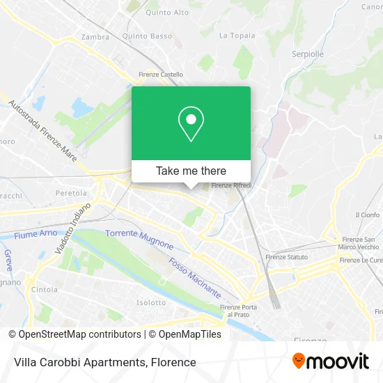 Villa Carobbi Apartments map