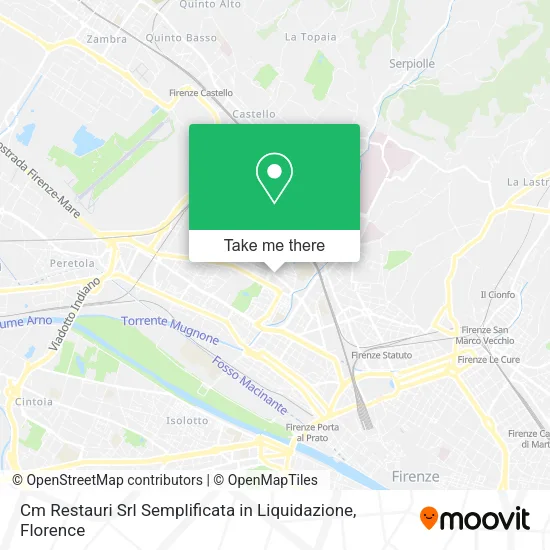 Cm Restauri Srl Semplificata in Liquidazione map