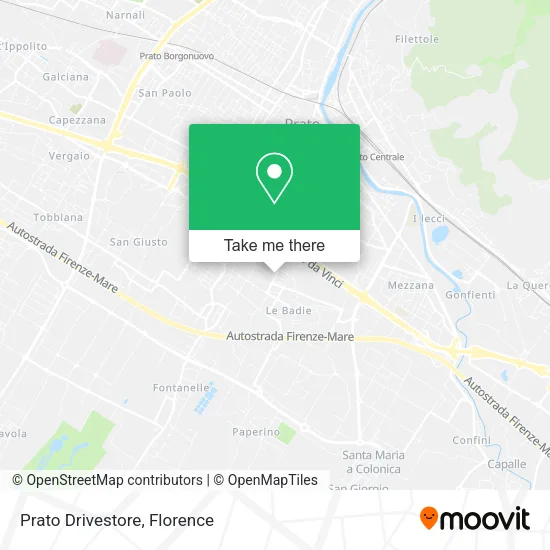 Prato Drivestore map