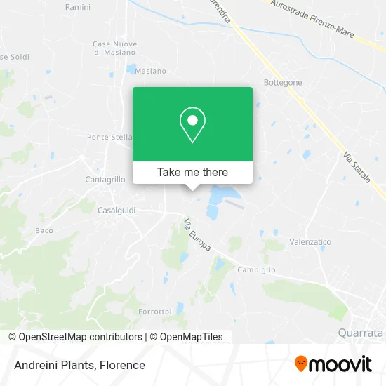 Andreini Plants map