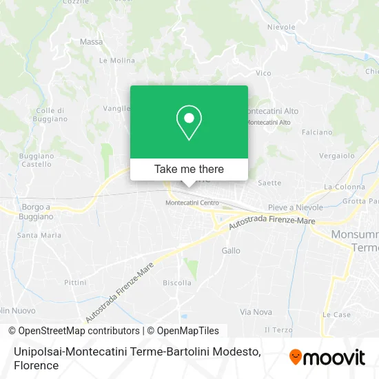 Unipolsai-Montecatini Terme-Bartolini Modesto map