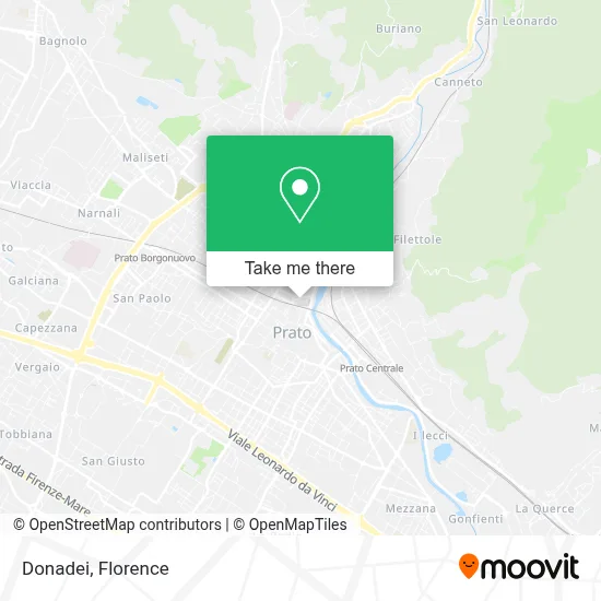 Donadei map