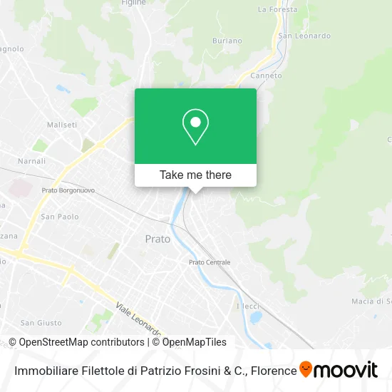 Filettole Real Estate by Patrizio Frosini & Co. map