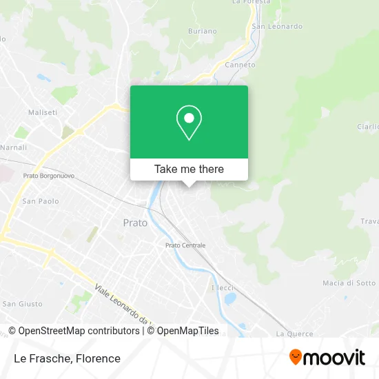 Le Frasche map