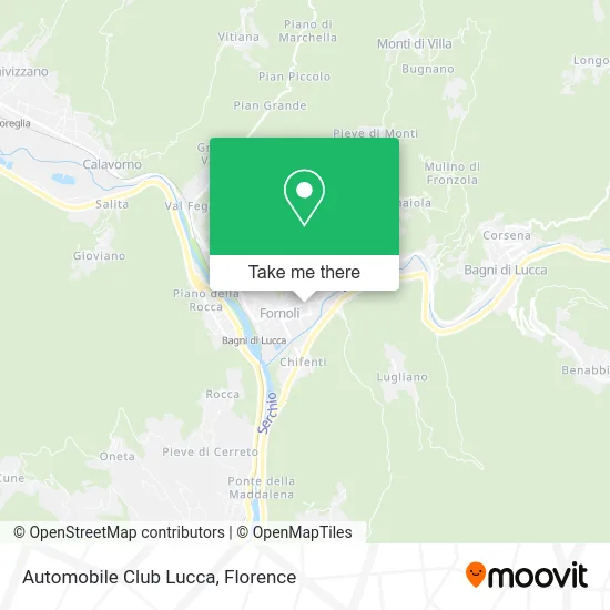 Lucca Automobile Club map