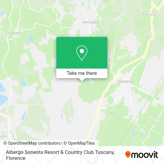 Sonesta Resort & Country Club Tuscany Hotel map