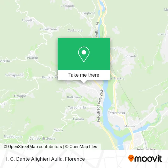 I. C. Dante Alighieri Aulla map