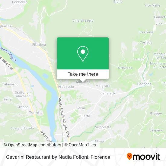 Gavarini Restaurant by Nadia Folloni map