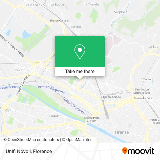 Unifi Novoli map