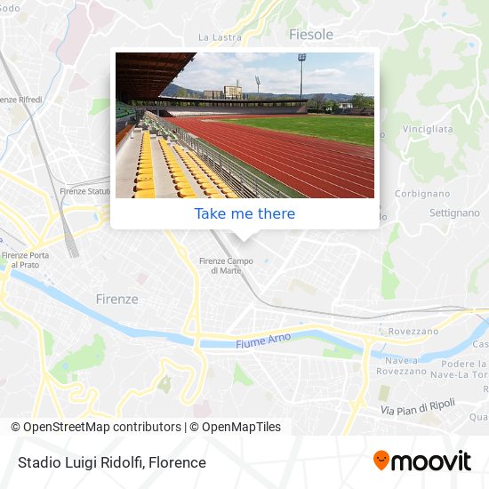 Stadio Luigi Ridolfi map