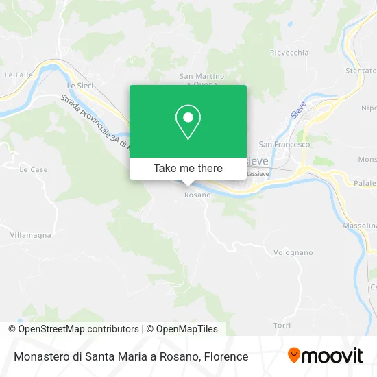 Monastero di Santa Maria a Rosano map