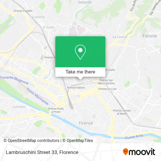Lambruschini Street 33 map