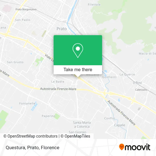 Questura, Prato map