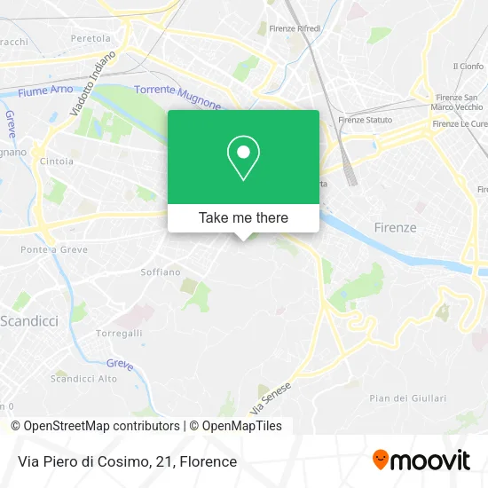 Via Piero di Cosimo, 21 map