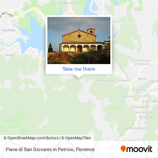 Pieve di San Giovanni in Petroio map