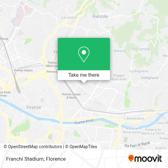 Franchi Stadium map