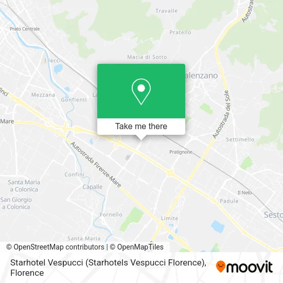 Starhotel Vespucci (Starhotels Vespucci Florence) map