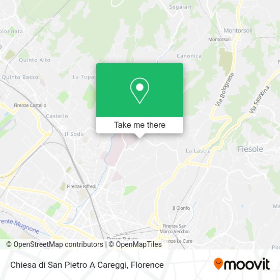 Chiesa di San Pietro A Careggi map