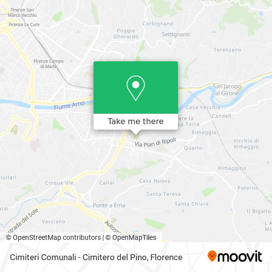 Cimiteri Comunali - Cimitero del Pino map