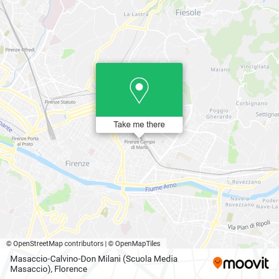 Masaccio-Calvino-Don Milani (Scuola Media Masaccio) map