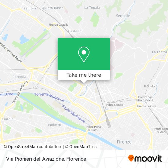 Via Pionieri dell'Aviazione map