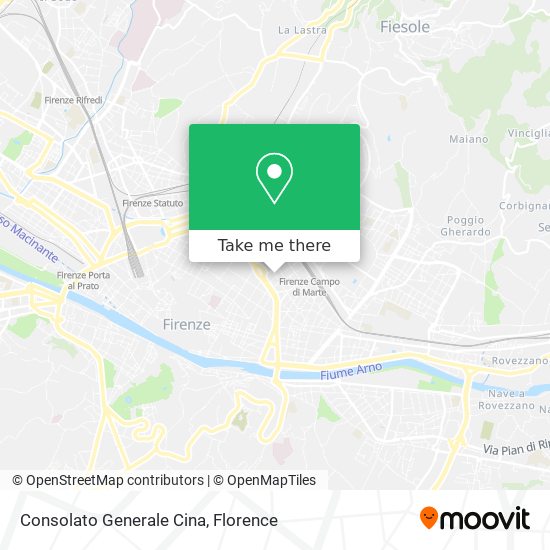 Consolato Generale Cina map