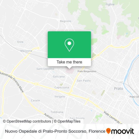 Nuovo Ospedale di Prato-Pronto Soccorso map