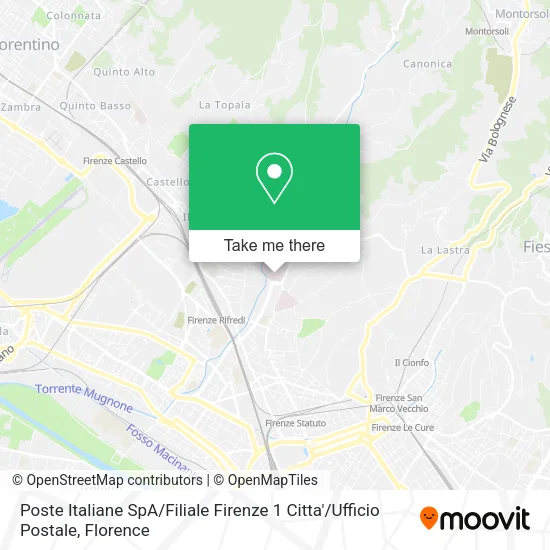 Poste Italiane SpA / Filiale Firenze 1 Citta' / Ufficio Postale map