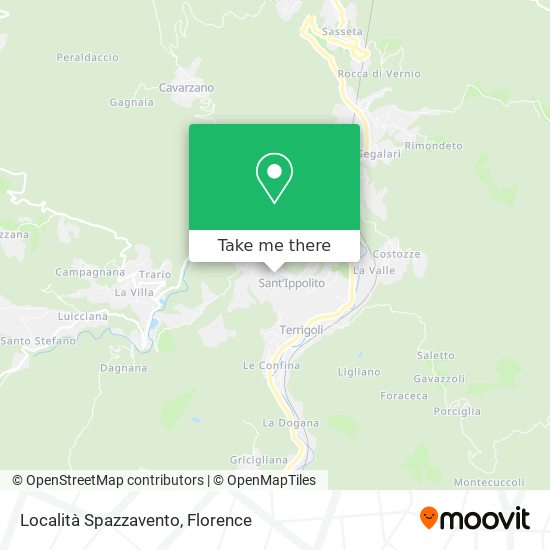 Località Spazzavento map