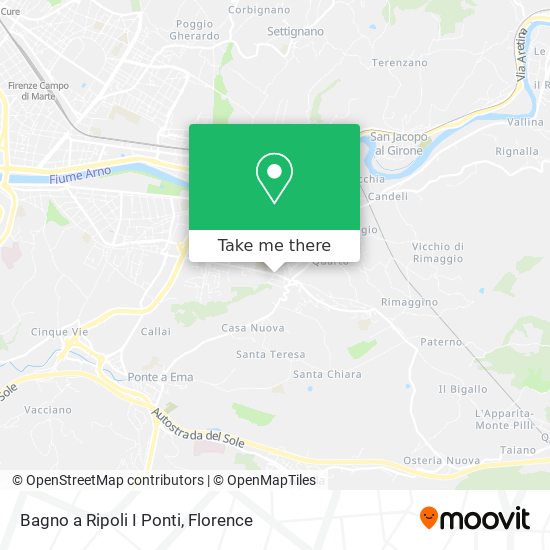 Bagno a Ripoli I Ponti map