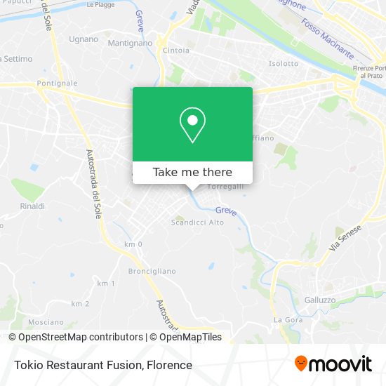 Tokio Restaurant Fusion map