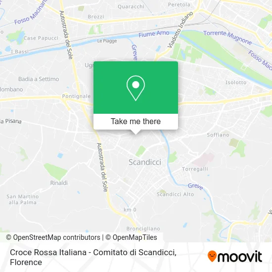 Croce Rossa Italiana - Comitato di Scandicci map