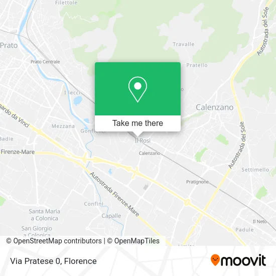 Via Pratese 0 map