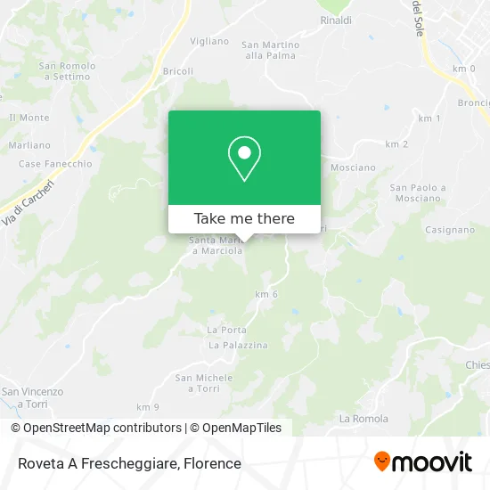 Roveta Refreshing map