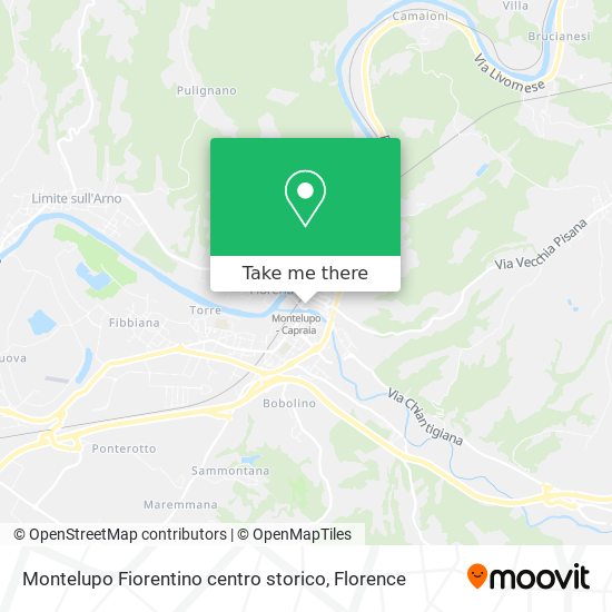 Montelupo Fiorentino centro storico map