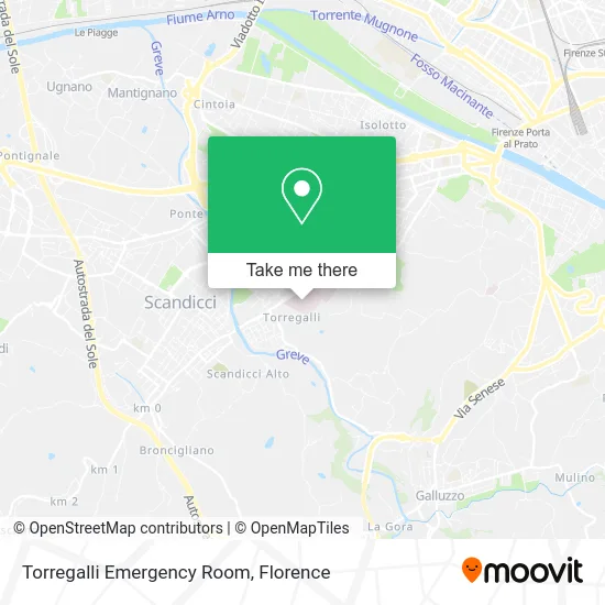 Torregalli Emergency Room map