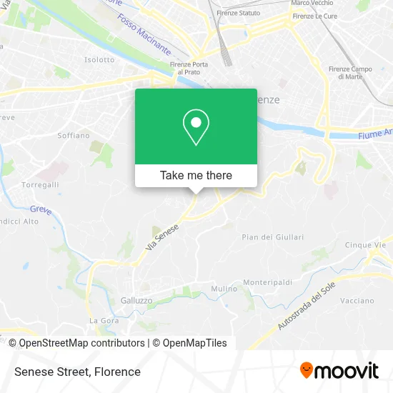 Senese Street map