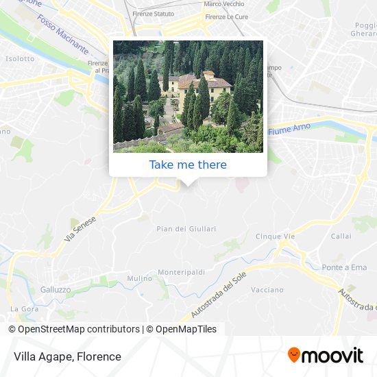 Villa Agape map