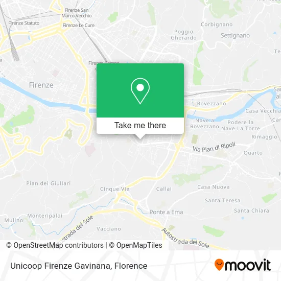 Unicoop Firenze Gavinana map
