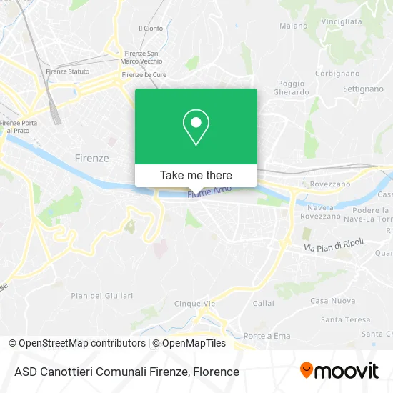 ASD Canottieri Comunali Firenze map