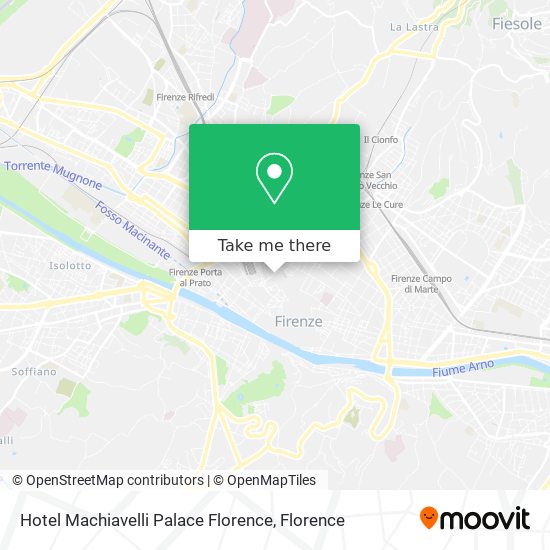 Hotel Machiavelli Palace Florence map