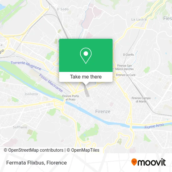 Fermata Flixbus map