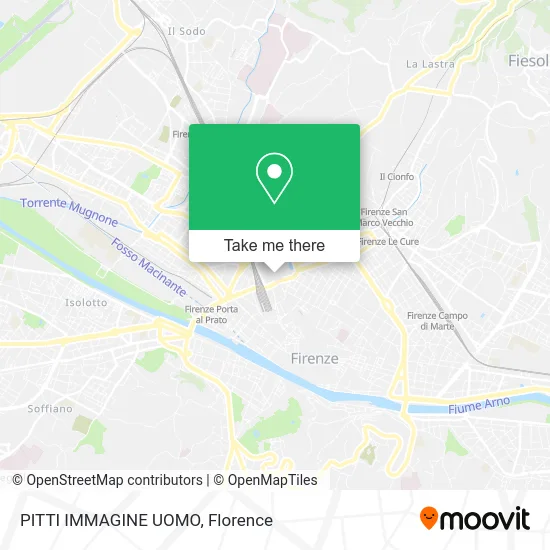 PITTI IMMAGINE UOMO map